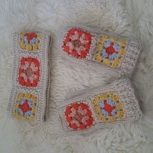 Wild Fable Fall Winter Headband and Mittens